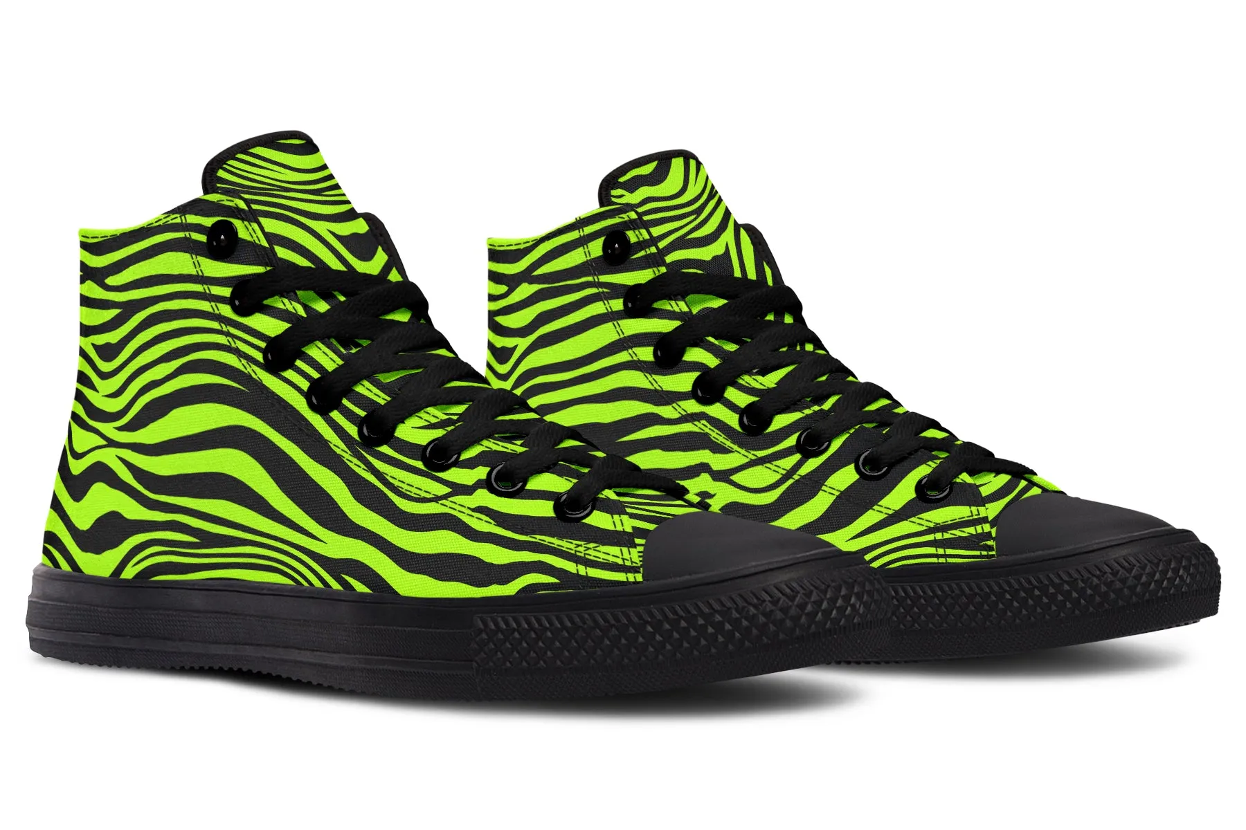 Neon Zebra High Tops