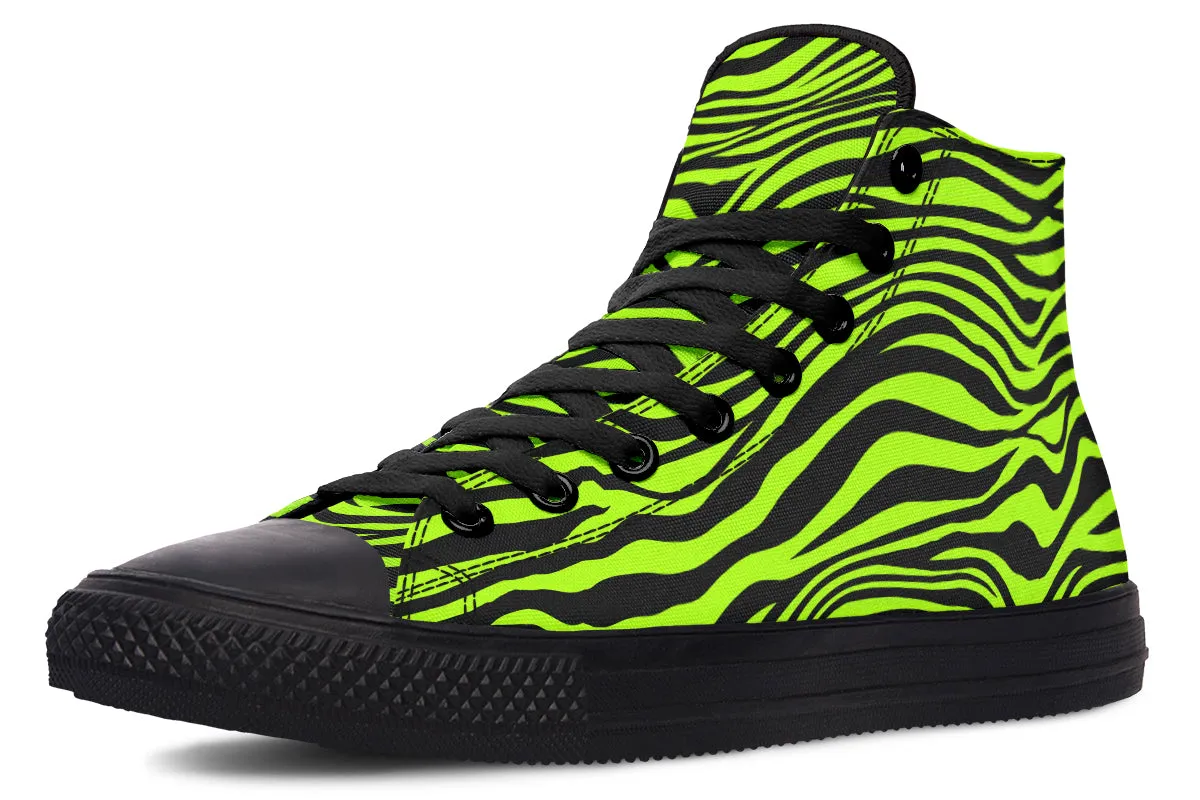 Neon Zebra High Tops