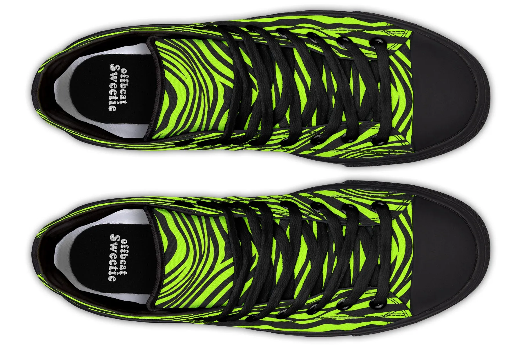 Neon Zebra High Tops