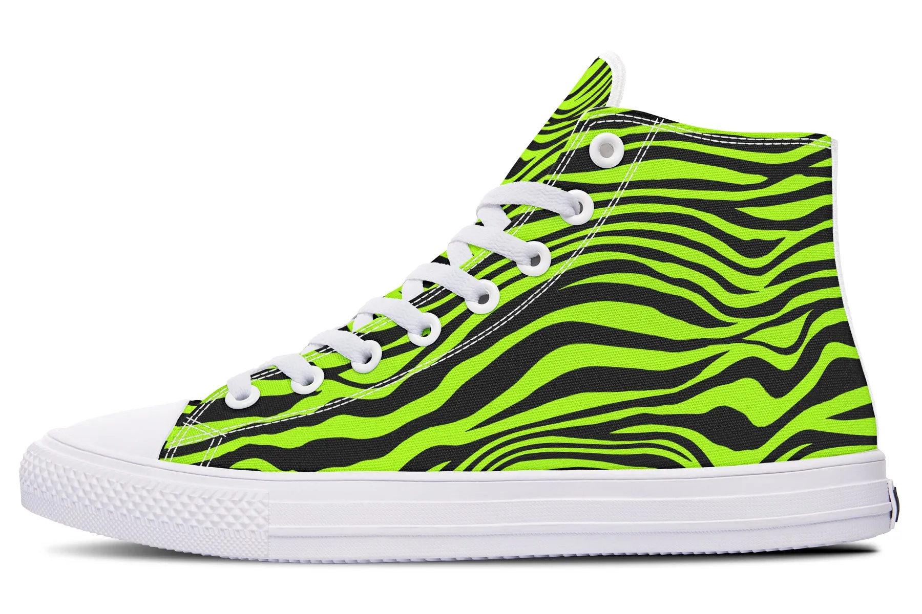 Neon Zebra High Tops