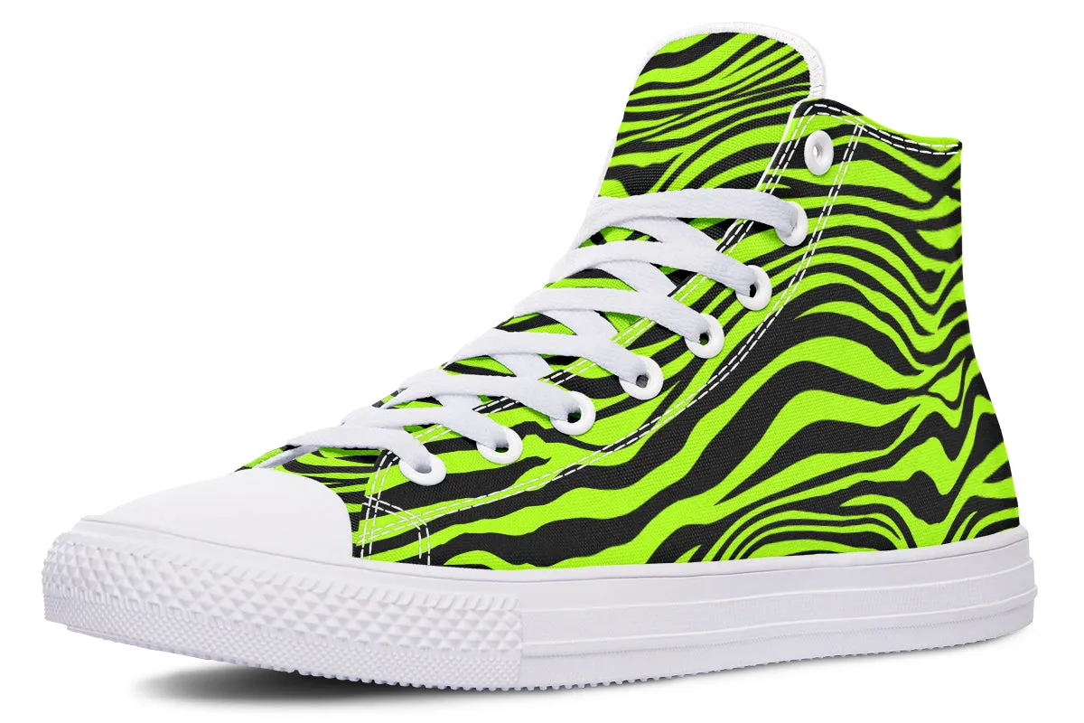 Neon Zebra High Tops
