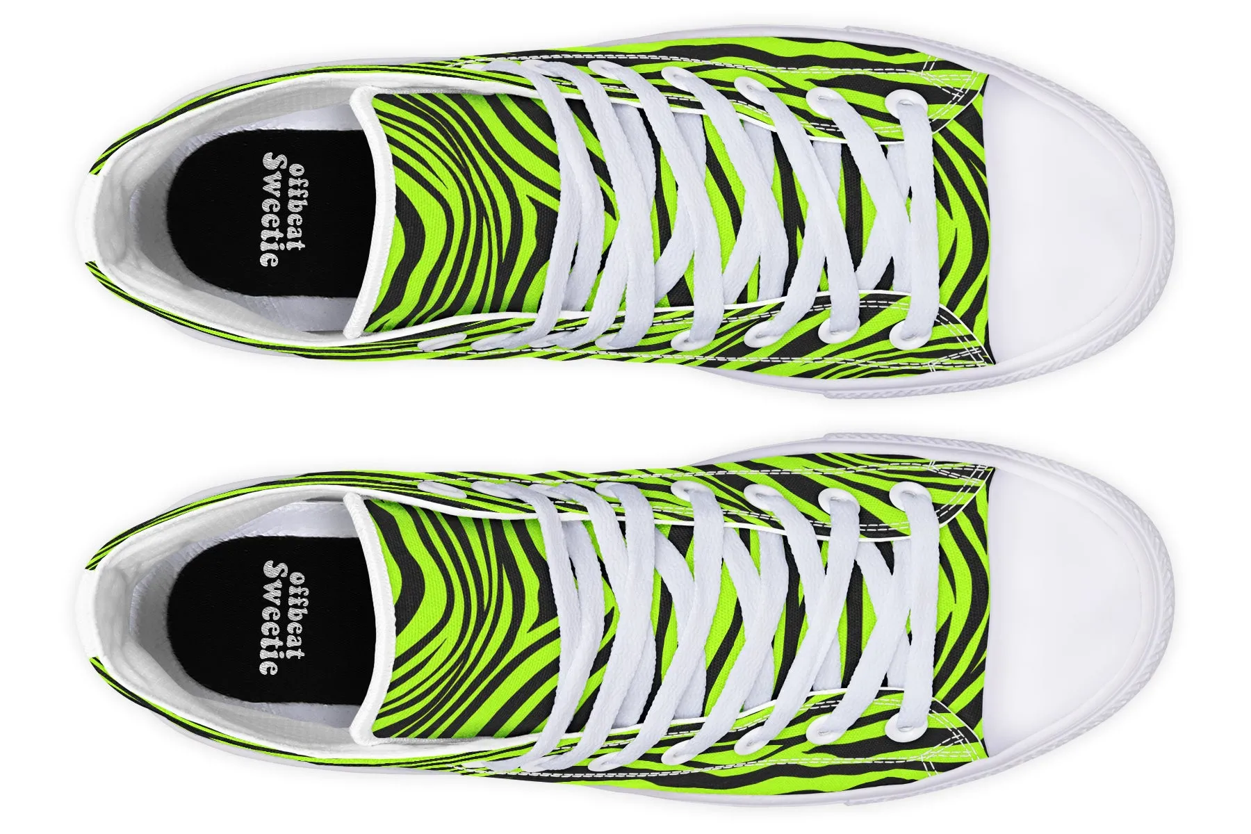 Neon Zebra High Tops