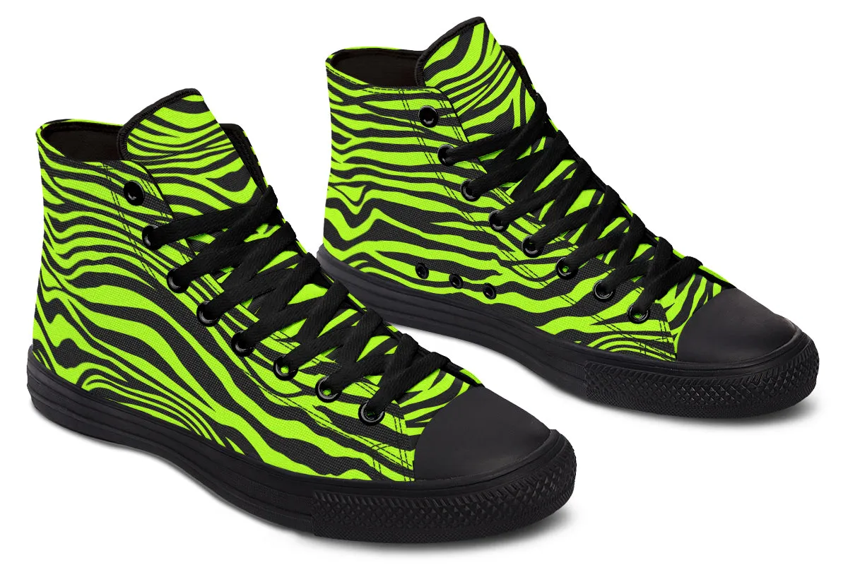 Neon Zebra High Tops