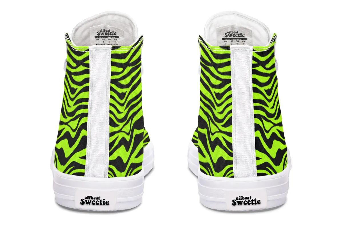 Neon Zebra High Tops
