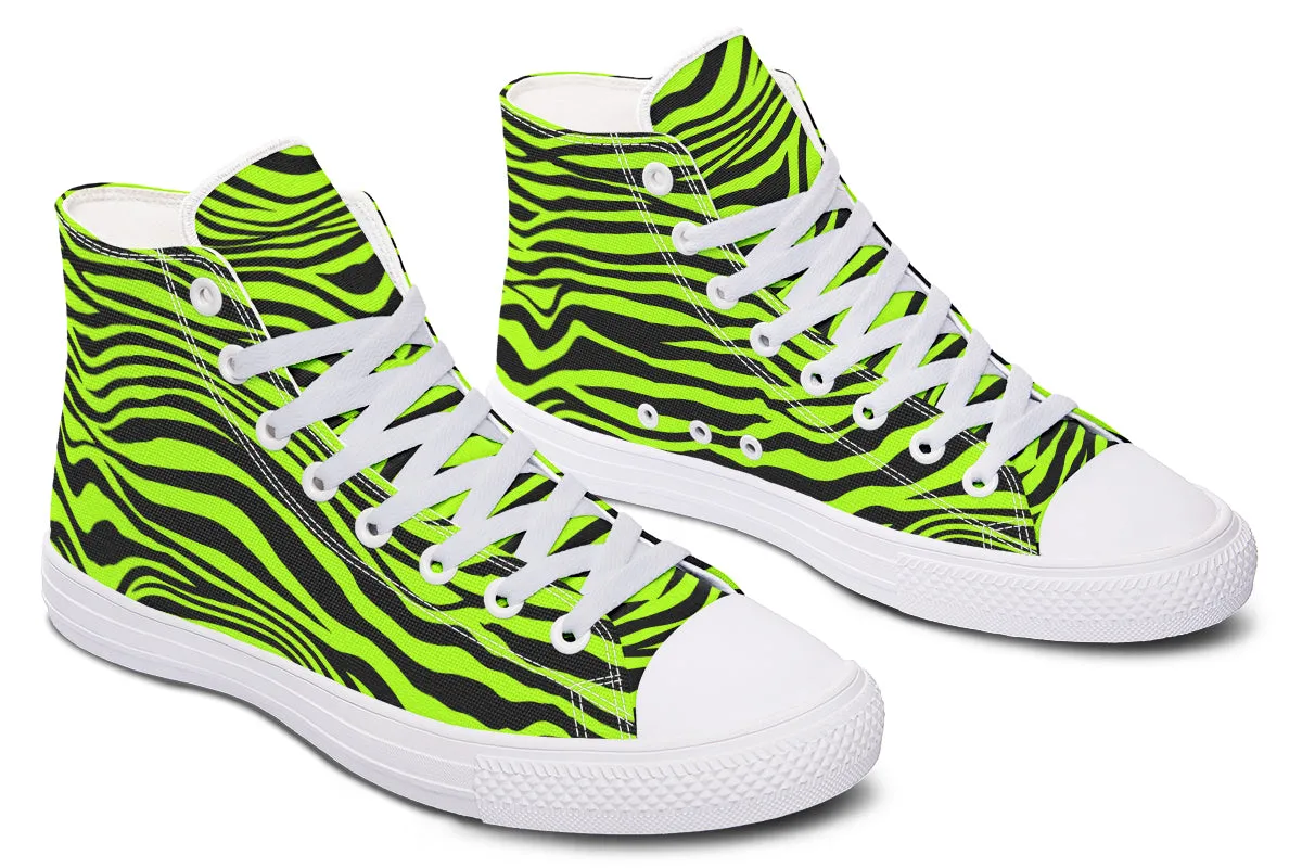 Neon Zebra High Tops