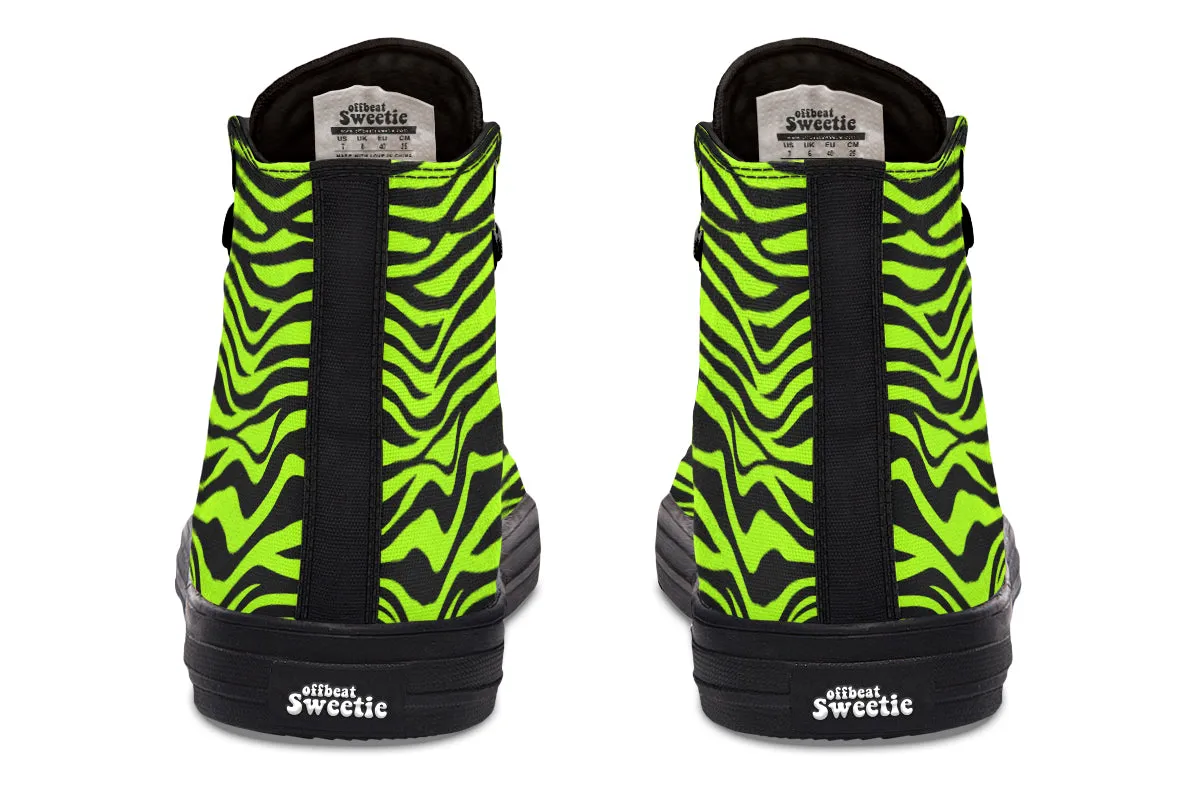 Neon Zebra High Tops