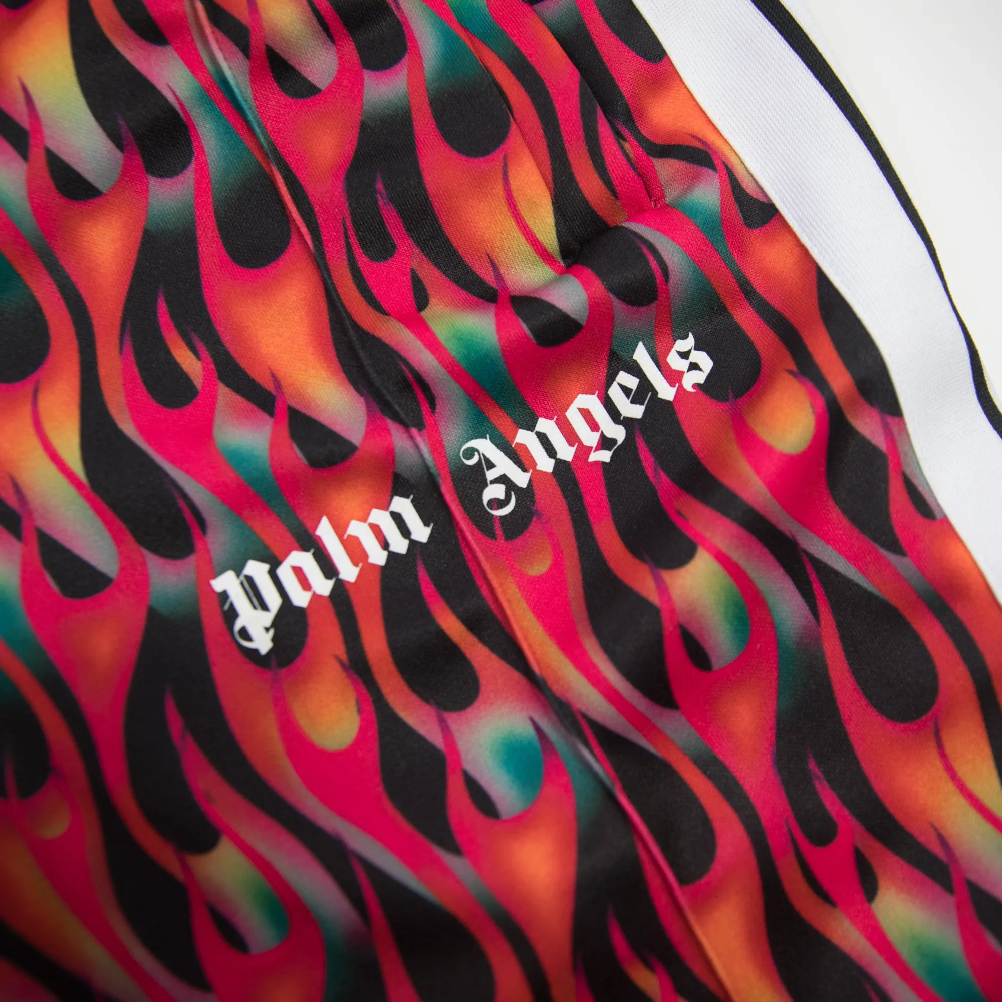 Palm Angels Flame Print Trackpants (Large / USED)