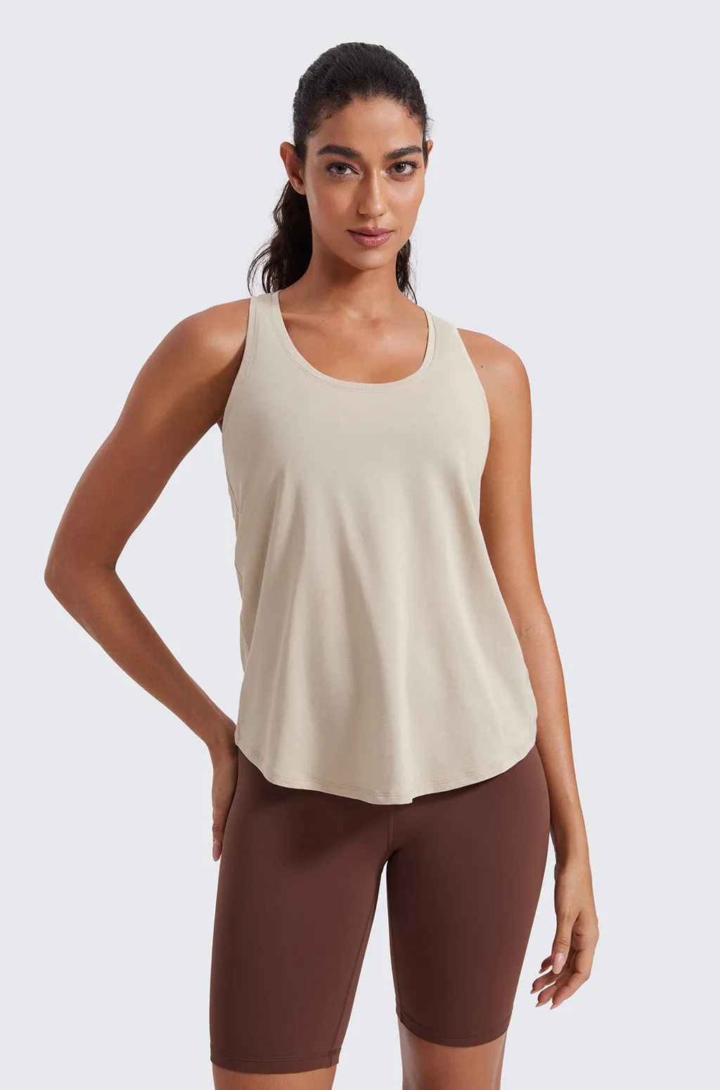 Pima Cotton Racerback Tank Top