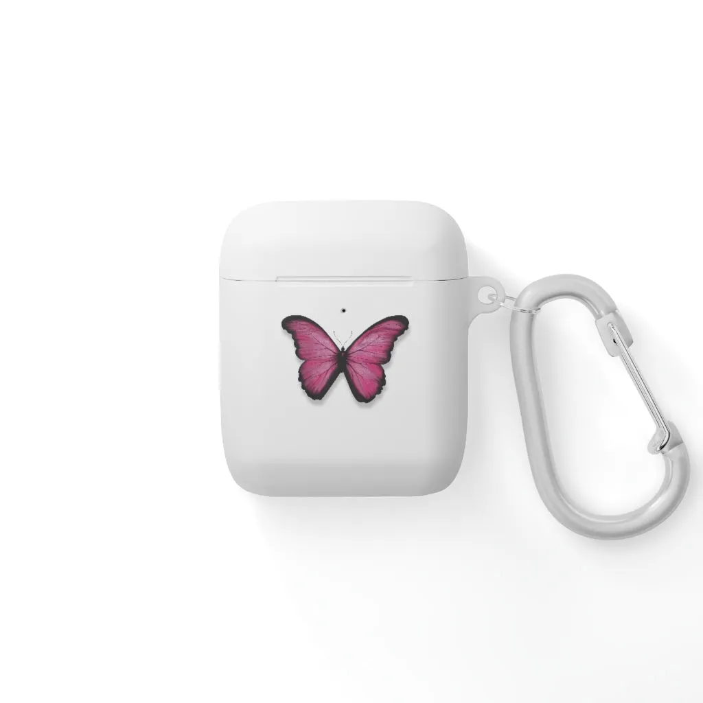 Pink Butterfly AirPods and AirPods Pro Case Cover