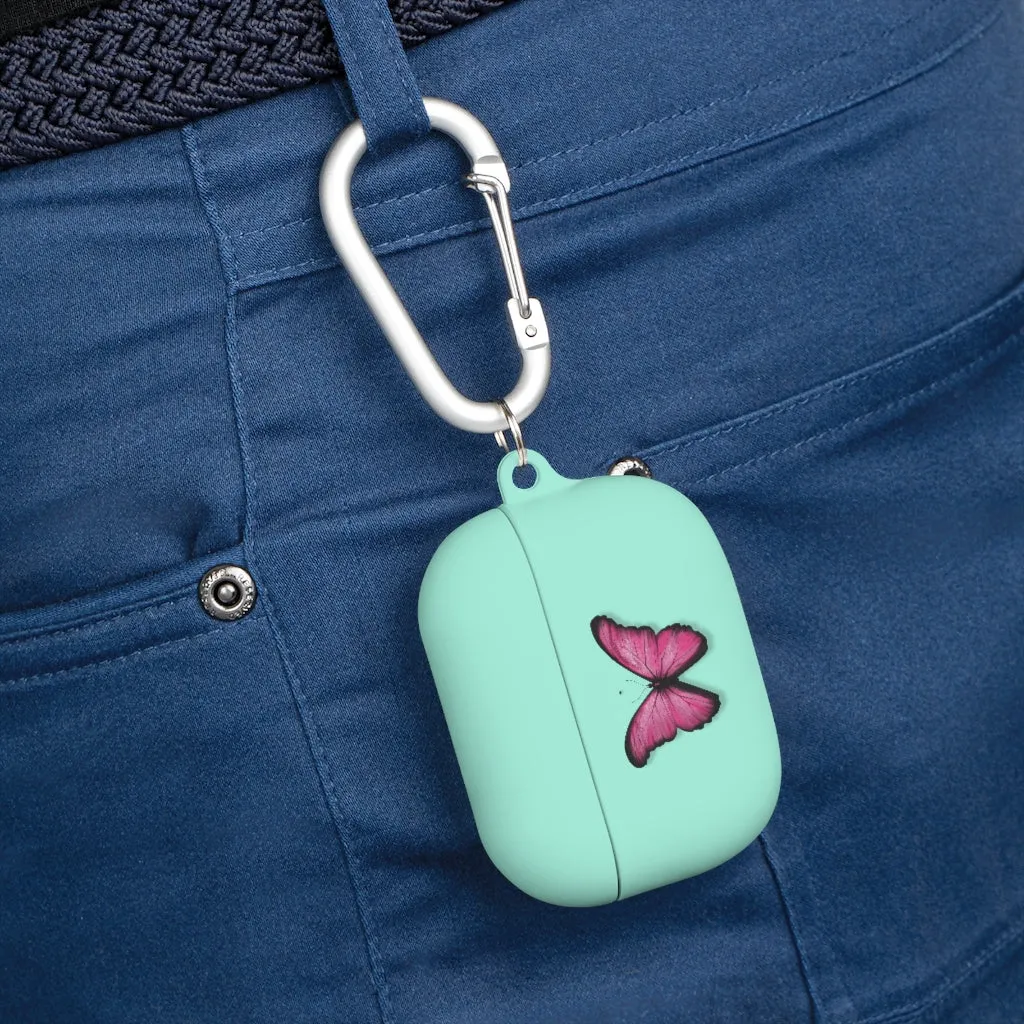 Pink Butterfly AirPods and AirPods Pro Case Cover