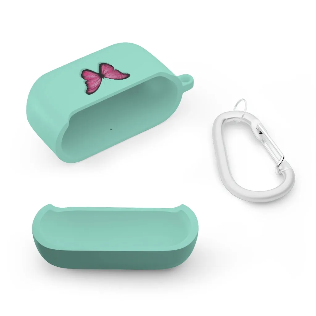 Pink Butterfly AirPods and AirPods Pro Case Cover