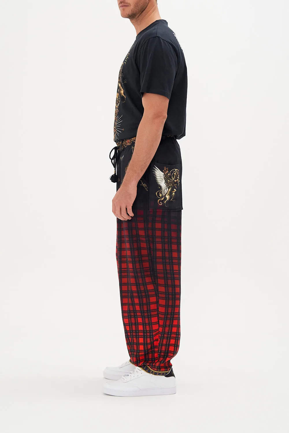 RELAXED DROPPED CROTCH PANT DO I ENTERTAIN YOU