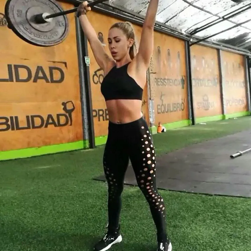 Round Hole Sexy Women Leggings