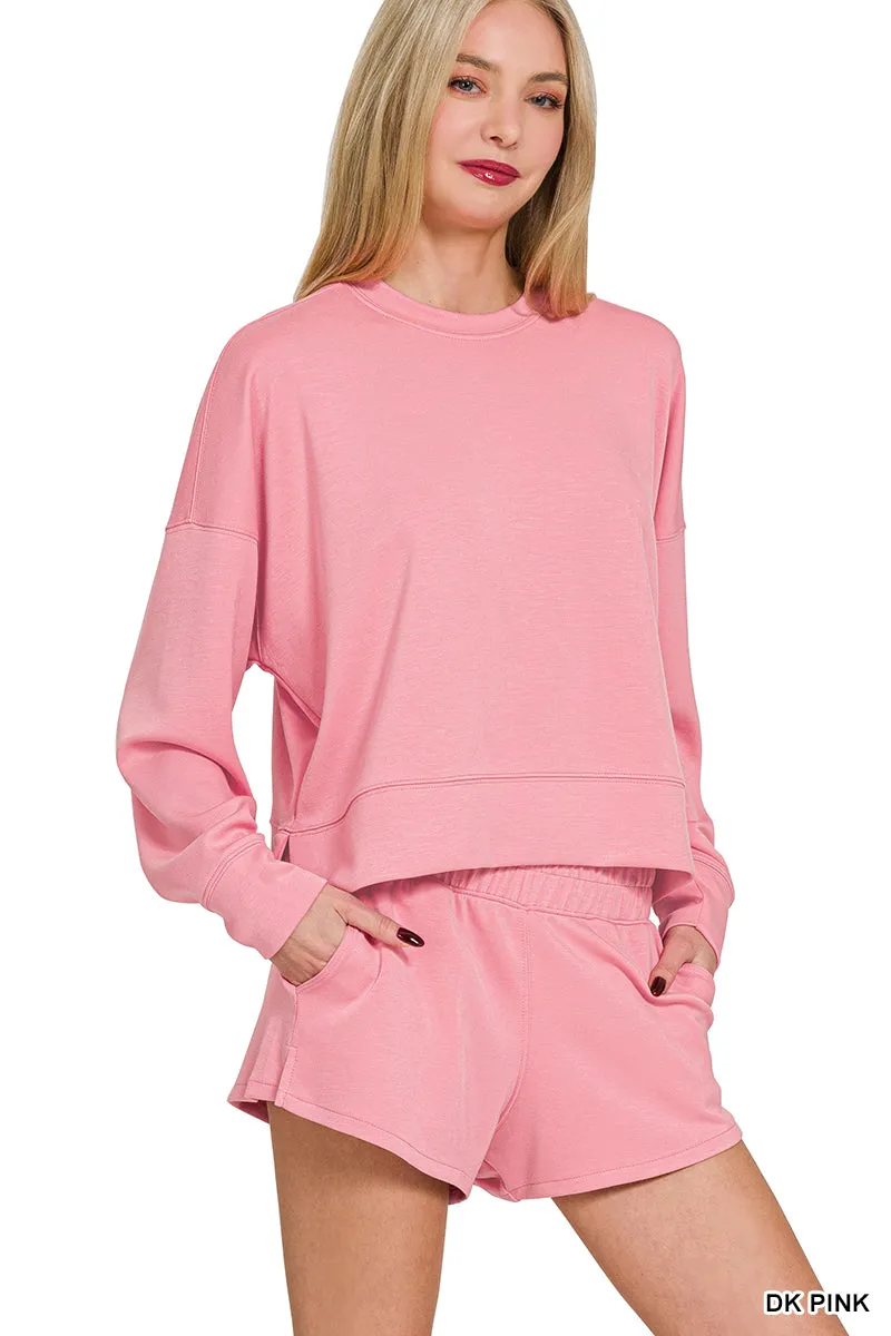 SCUBA LONG SLEEVE SWEATSHIRTS & SHORTS SET