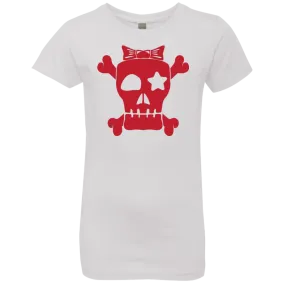 Spooky Skull Halloween Girls' Princess T-Shirt