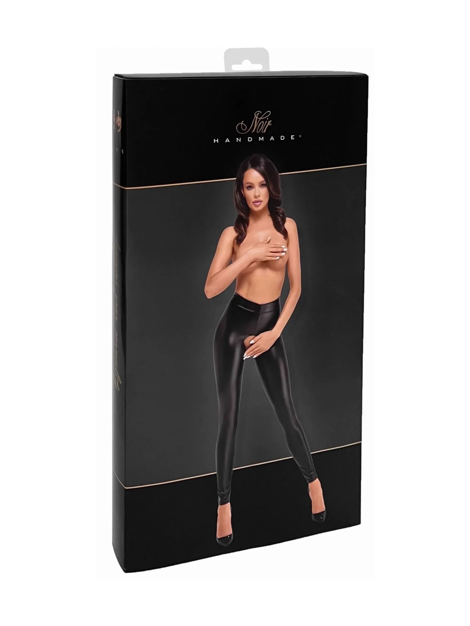 Taboo Wetlook Leggings With Open Crotch And Bum