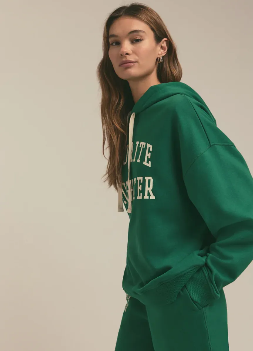 The Collegiate Hoodie in Emerald