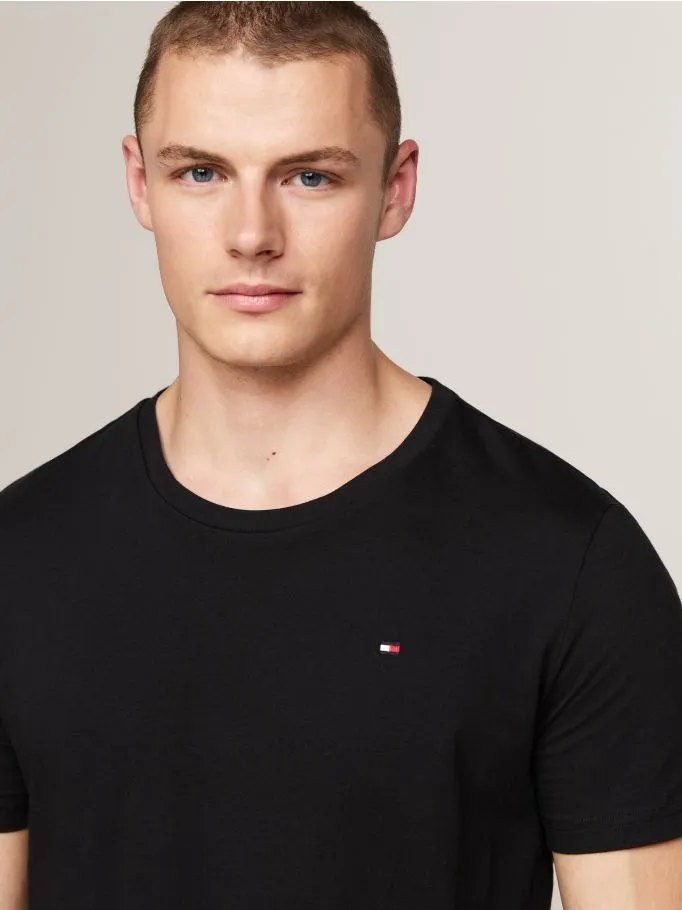 Tommy Hilfiger 3 Pack Crew Neck T-Shirts- Black