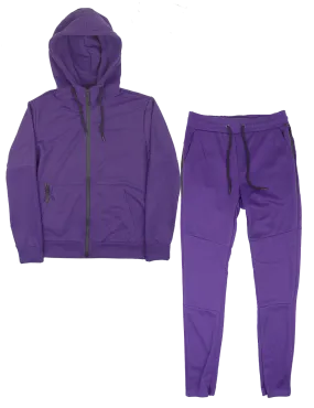 TRUE BORN TRACK JACKET & PANTS SET PURPLE - TH404-TF601