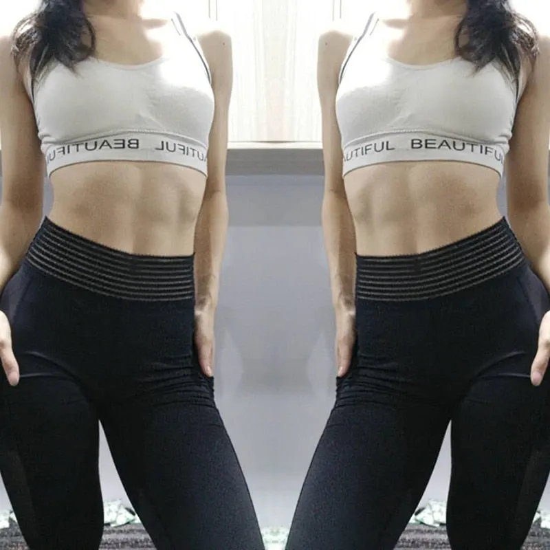 Unique high waist sport leggings with side pocket