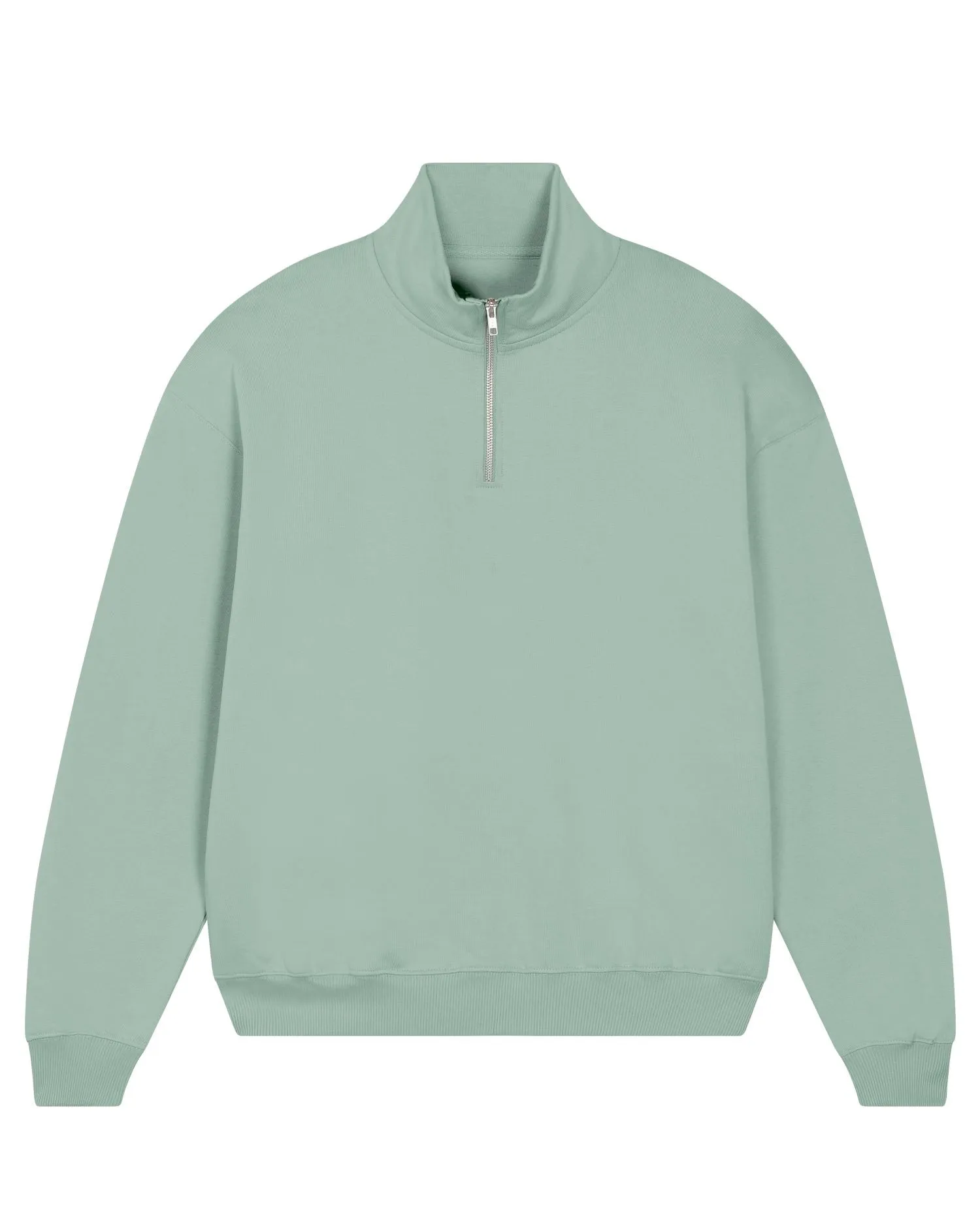Unisex Organic Cotton Quarter Zip Crewnecks  Sweatshirt 400 G/M² | Miller Dry STSU795