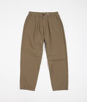 Universal Works Pleated Track Pants - Olive