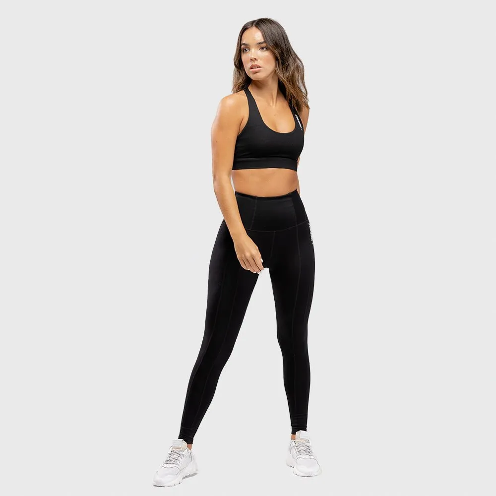 Warrior High-Waisted Leggings - Black