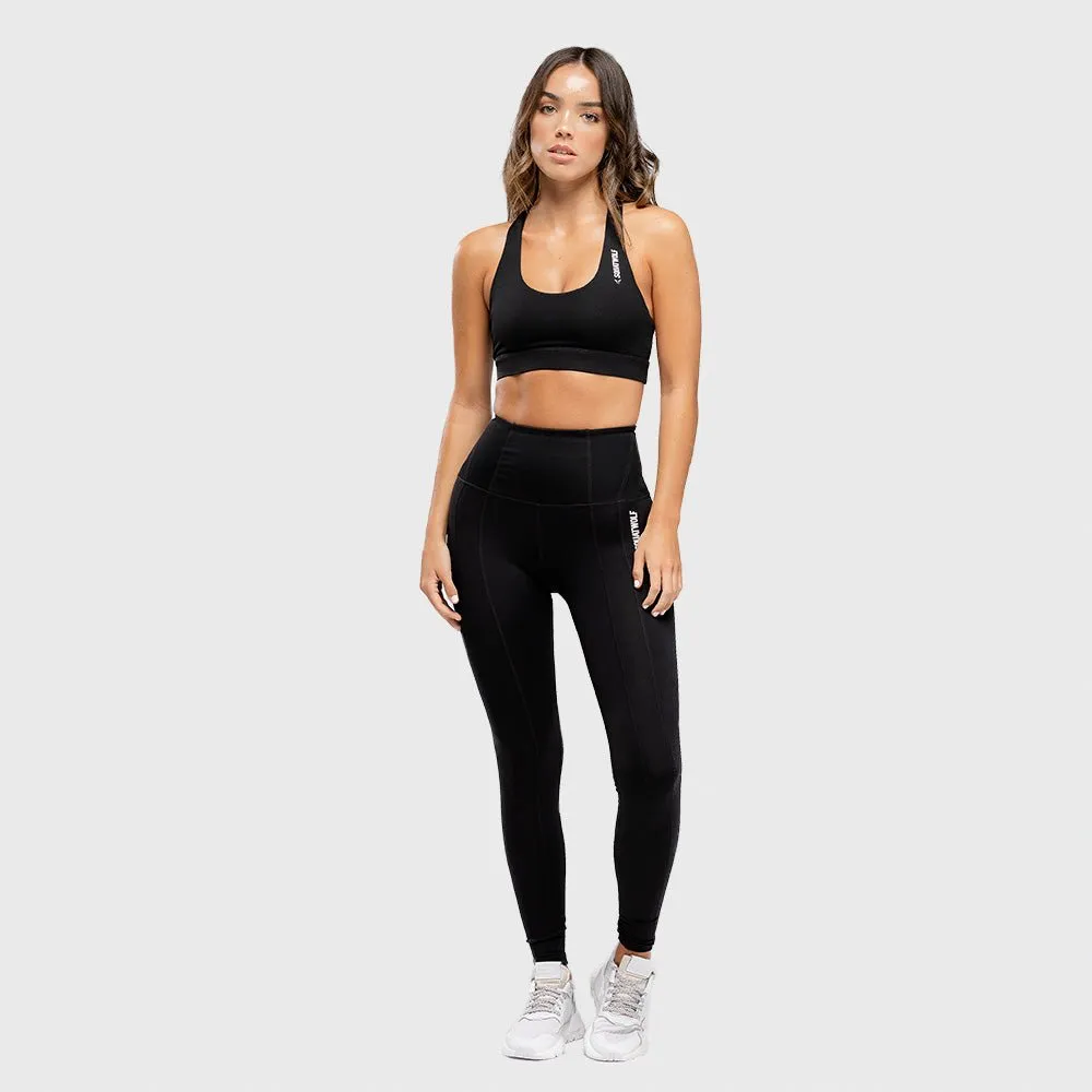 Warrior High-Waisted Leggings - Black