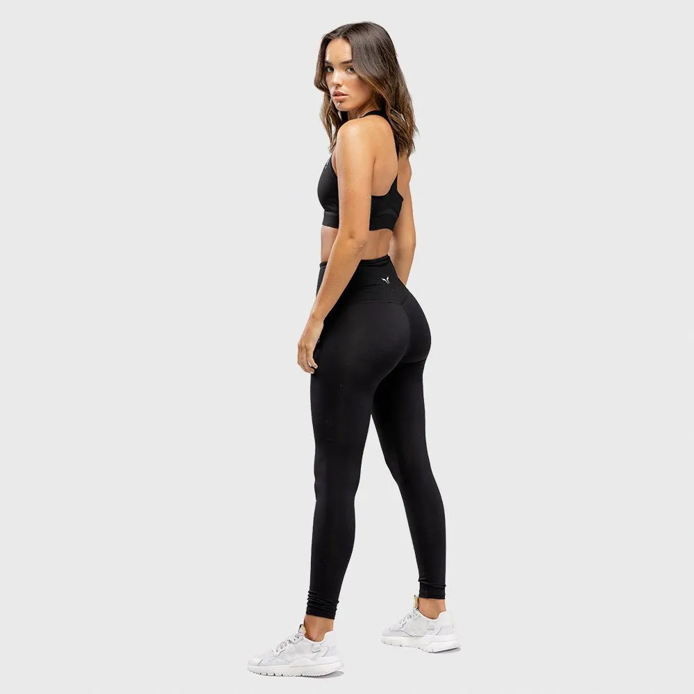 Warrior High-Waisted Leggings - Black