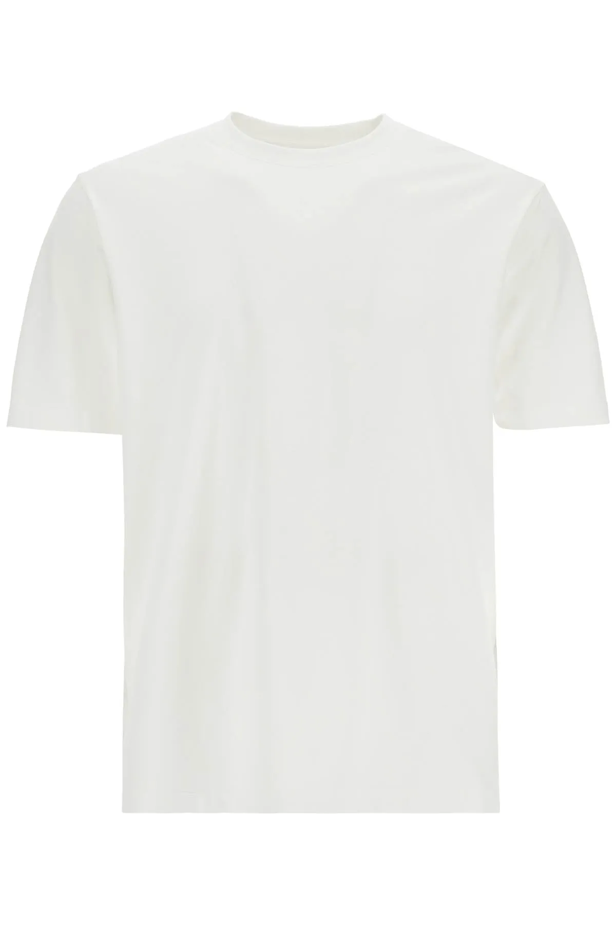 white cotton t-shirt with "uniform of the streets" print JM7815 WHITE