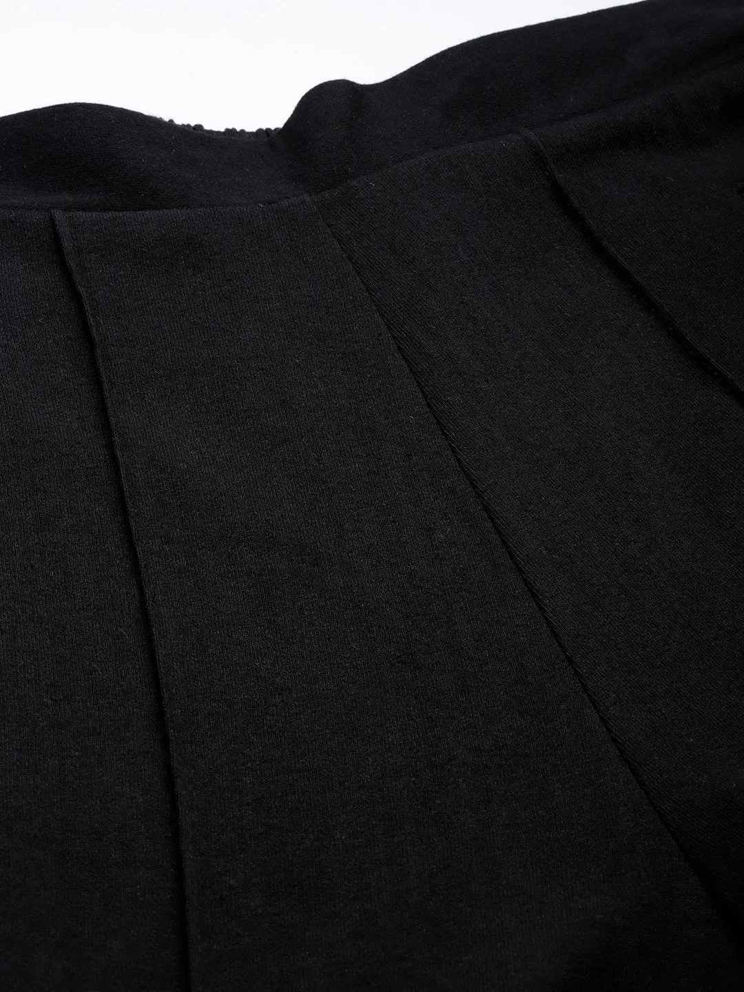 Women Black Solid Track Pants