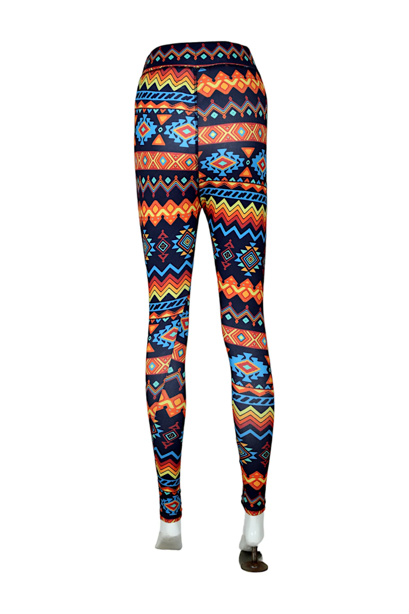 Women High-Rise Printed Leggings 80053 (ORANGE)