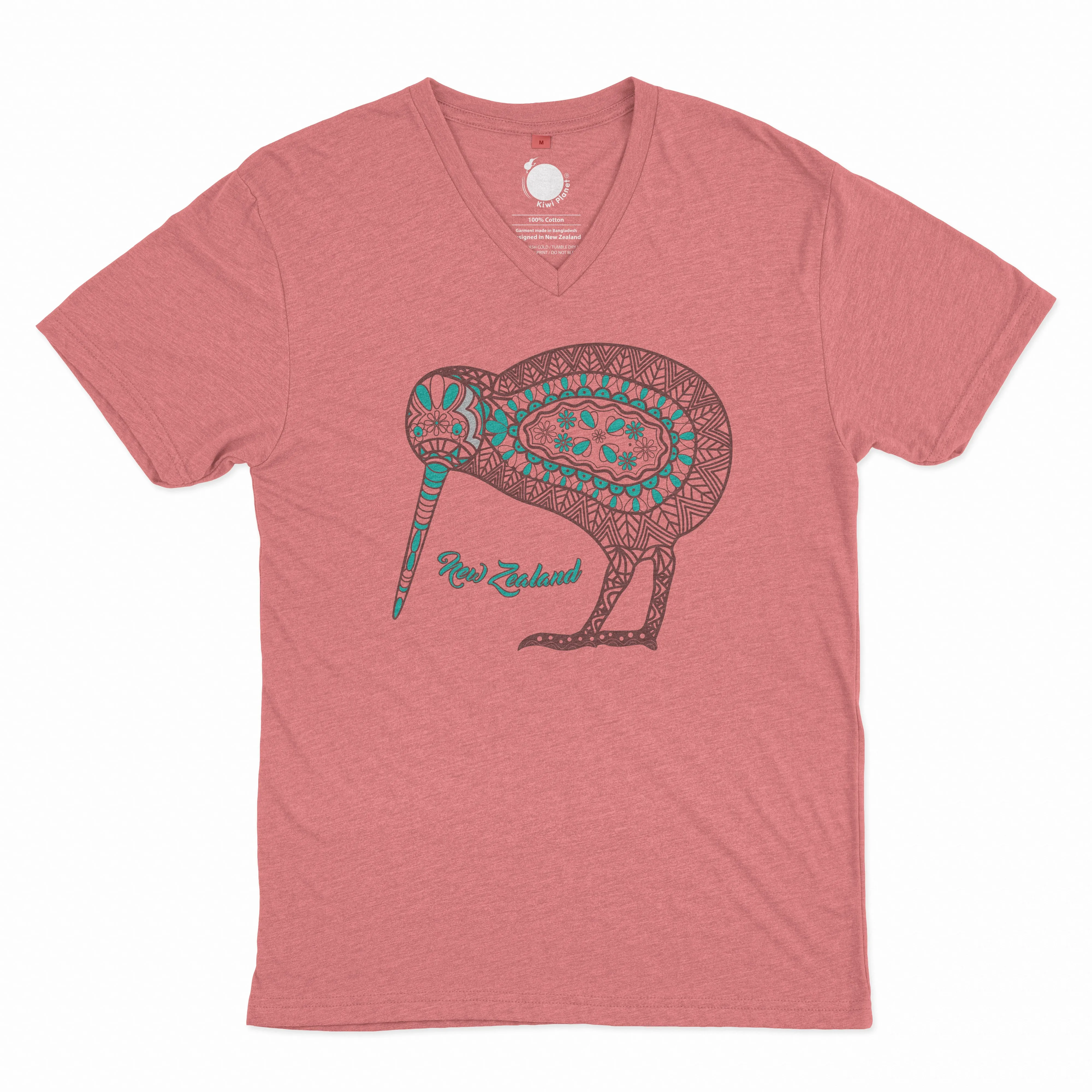 Womens New Zealand T Shirt - Batik Kiwi
