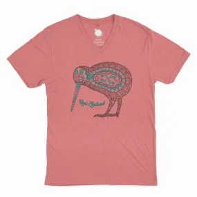 Womens New Zealand T Shirt - Batik Kiwi