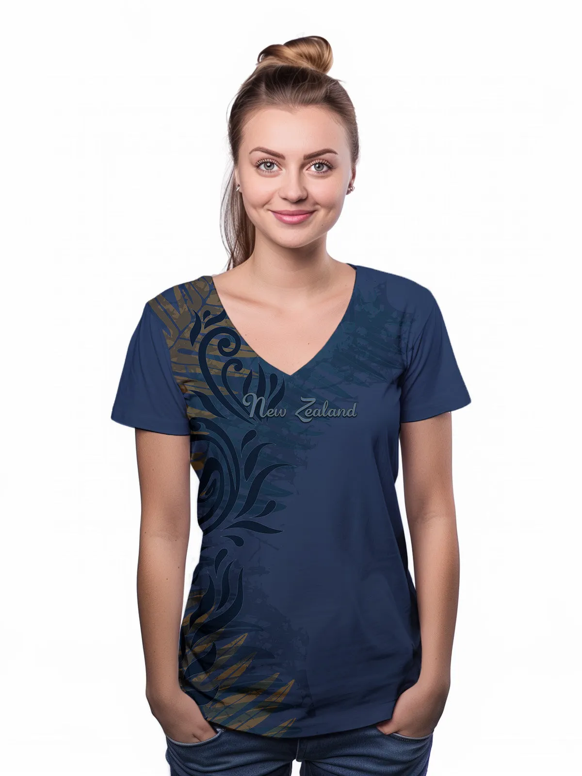 Womens New Zealand T Shirt - Fern Koru