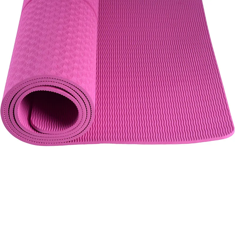 Yoga Mat Eco Friendly TPE Non Slip Yoga Mats Certified with Carrying Strap,72"x24" Extra Thick 1-4" for Yoga Pilates Fitness, Best Gift for Lover