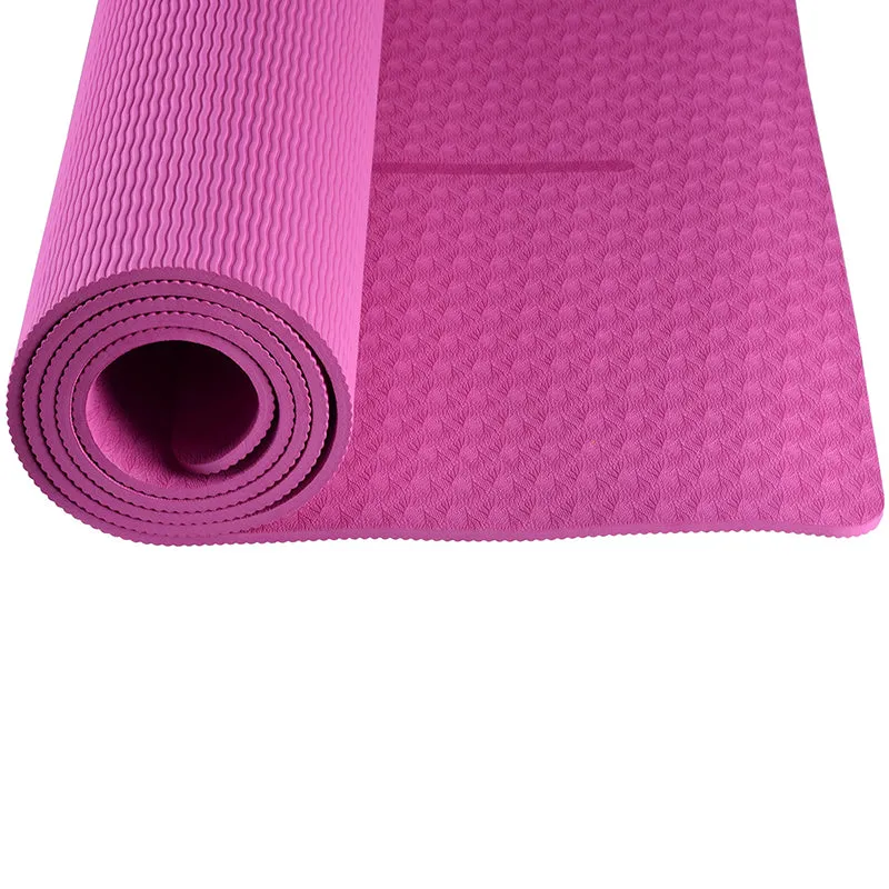 Yoga Mat Eco Friendly TPE Non Slip Yoga Mats Certified with Carrying Strap,72"x24" Extra Thick 1-4" for Yoga Pilates Fitness, Best Gift for Lover