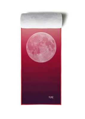 Yoga Towel | Non Slip Silicon Nubs | Absorbent Microfiber | Red | Yune Yoga | The Caliban