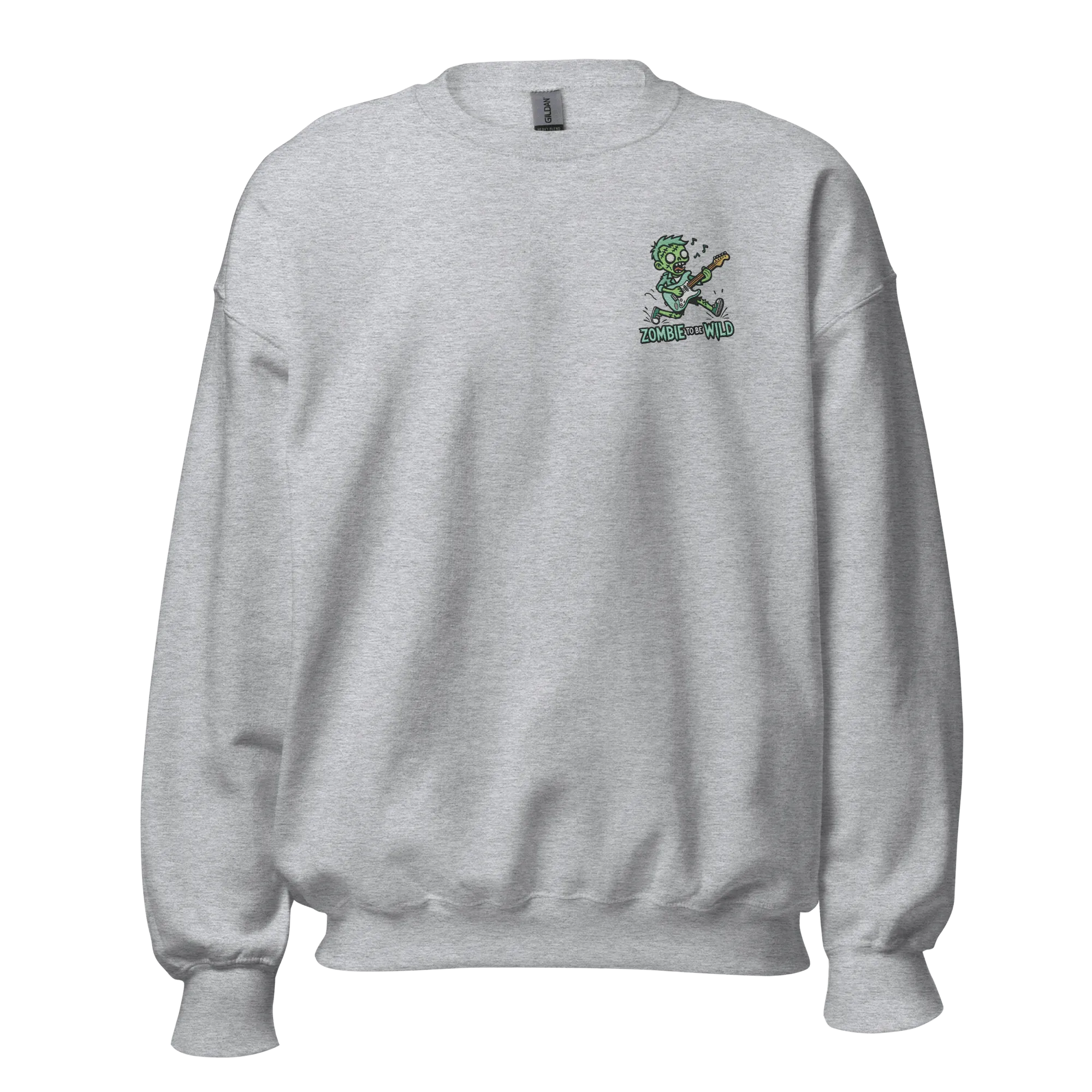 Zombie To Be Wild - Halloween Sweatshirt - Fun Zombie Halloween Sweatshirt